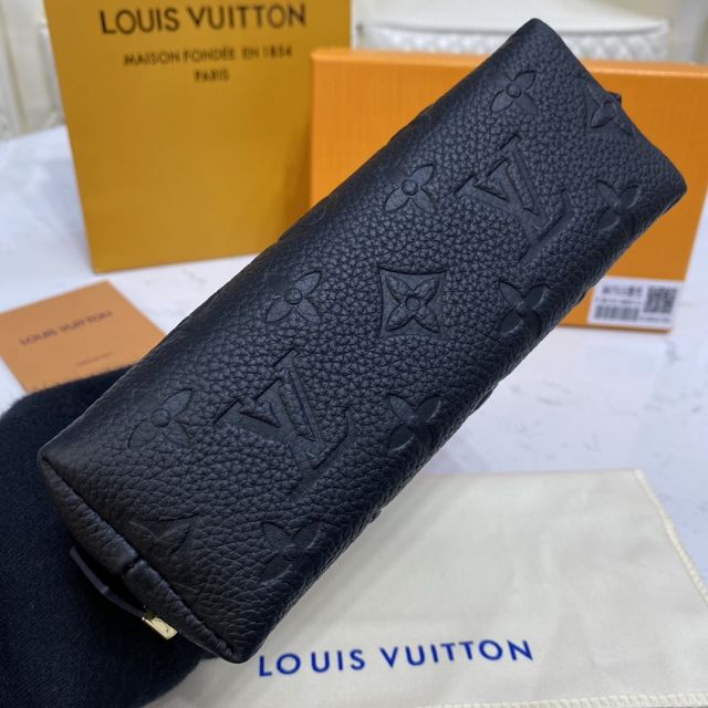 Louis vuitton original calfskin cosmetic pouch m69412 black