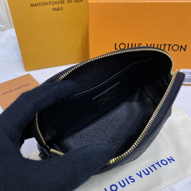 Louis vuitton original calfskin cosmetic pouch m69412 black