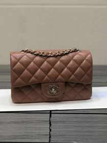 CC original lambskin mini flap bag A69900 brown