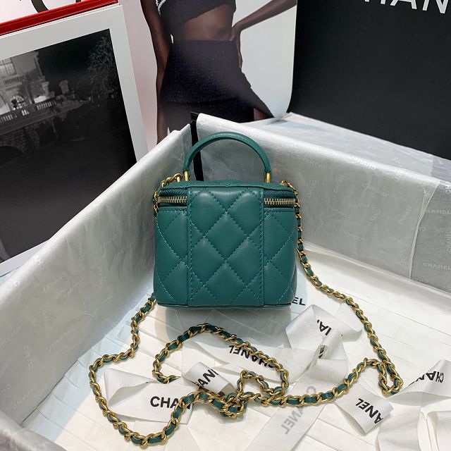 CC original lambskin small vanity with chain AP2198 green