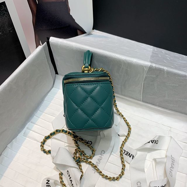 CC original lambskin small vanity with chain AP2198 green