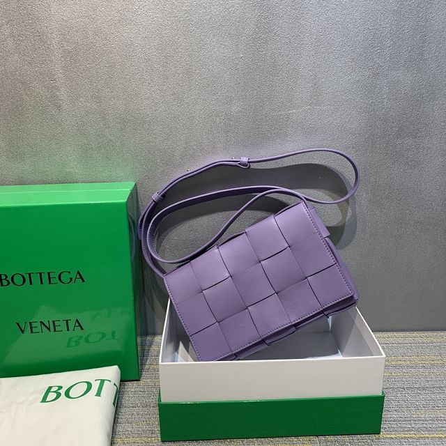 BV original lambskin cassette crossbody bag 578004 purple