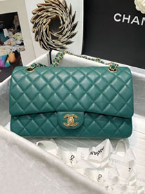 CC original lambskin medium flap bag A01112 green