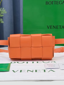 BV original lambskin cassette belt bag 639367 orange