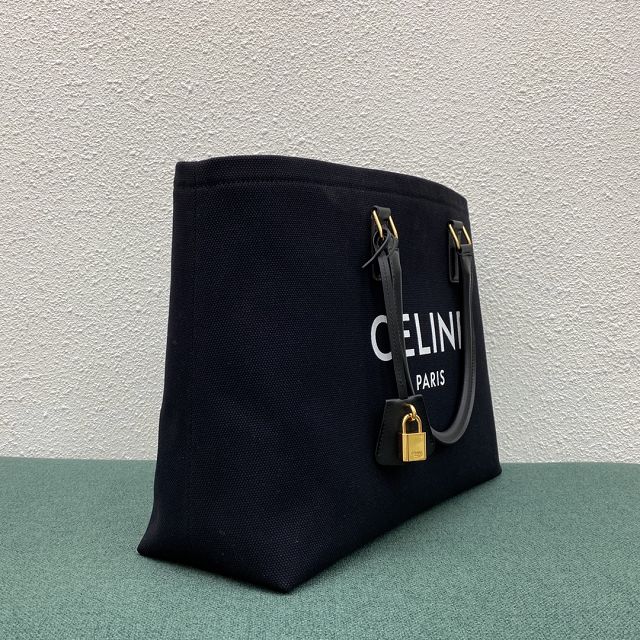 Celine original textile cabas tote 190062 black