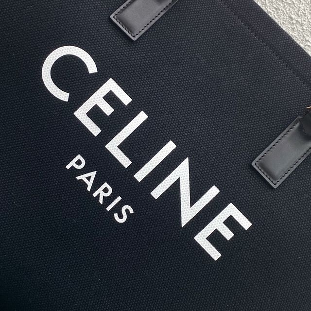 Celine original textile cabas tote 190062 black