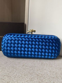 BV original silk knot clutch 202031 blue