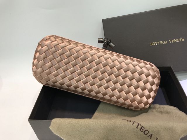 BV original silk&snakeskin knot clutch 202031-2 nude