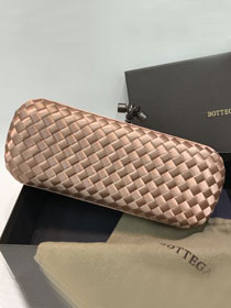 BV original silk&snakeskin knot clutch 202031-2 nude