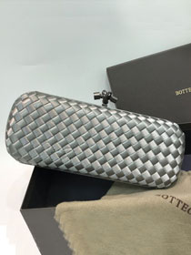 BV original silk&snakeskin knot clutch 202031-2 grey