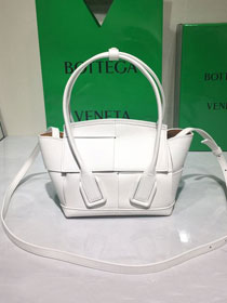 BV original grain calfskin mini arco 29 bag 600606 white