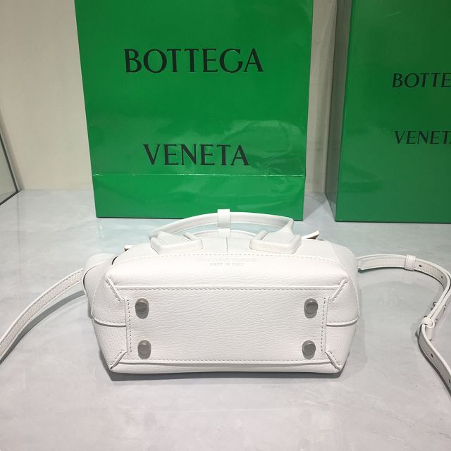 BV original grain calfskin mini arco 29 bag 600606 white