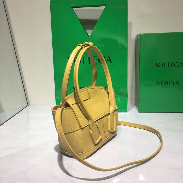 BV original grain calfskin mini arco 29 bag 600606 yellow