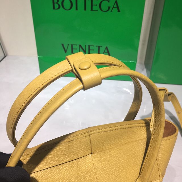 BV original grain calfskin mini arco 29 bag 600606 yellow