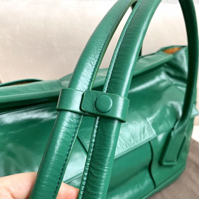 BV original paper calfskin medium arco 48 bag 618463 green