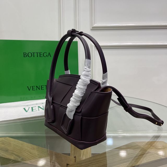 BV original smooth calfskin mini arco 29 bag 600606 grape