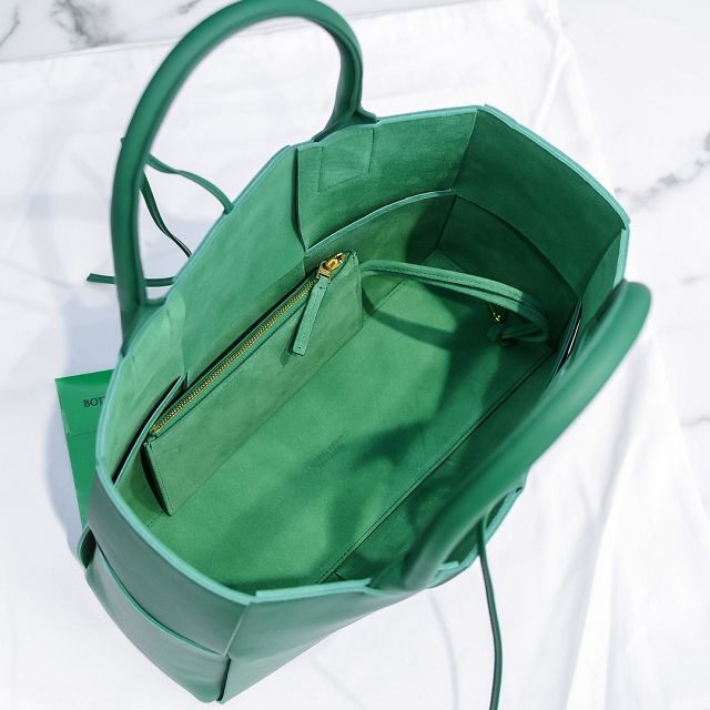 BV original lambskin arco tote bag 609175 green