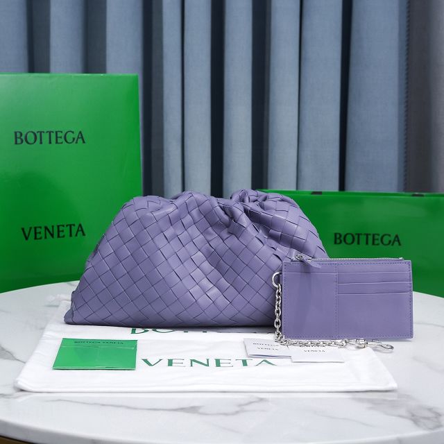 BV original lambskin large pouch 576175 lavender