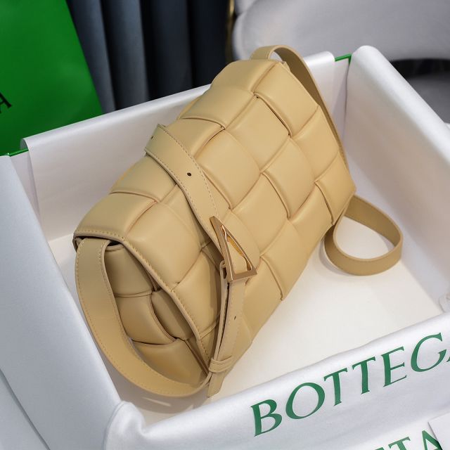 BV original lambskin padded cassette bag 591970 apricot