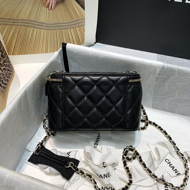 CC original lambskin vanity with chain AP2293 black