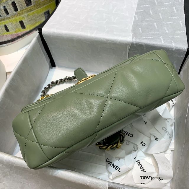 CC original calfskin small 19 flap bag AS1160 green