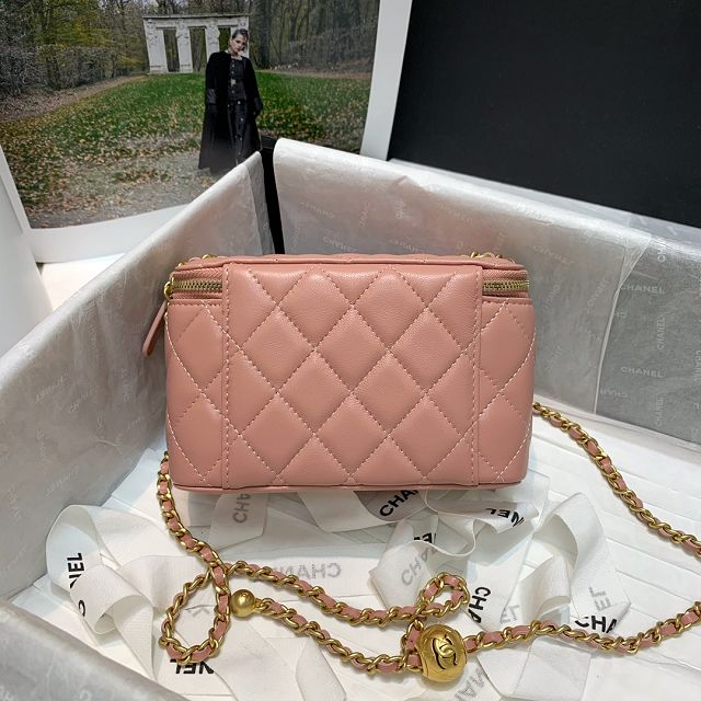 CC original lambskin small vanity with chain AP1341 pink