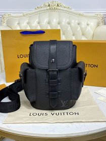 Louis vuitton original calfskin christopher XS backpack M58495 black