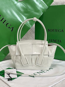 BV original paper calfskin mini arco 29 bag 600606 white