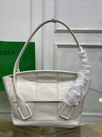 BV original paper calfskin small arco 33 bag 666874 white