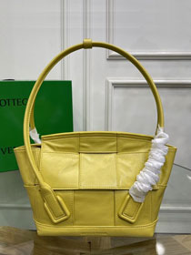 BV original paper calfskin small arco 33 bag 666874 yellow