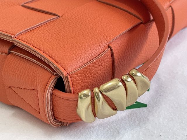 BV original grained calfskin cassette bag 666870 orange