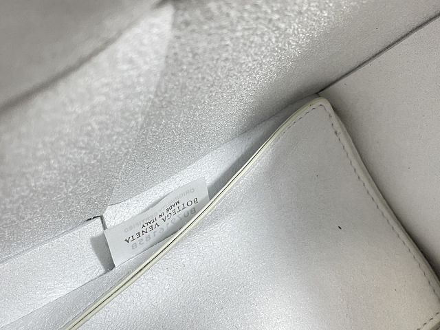 BV original grained calfskin small arco tote bag 652867 white
