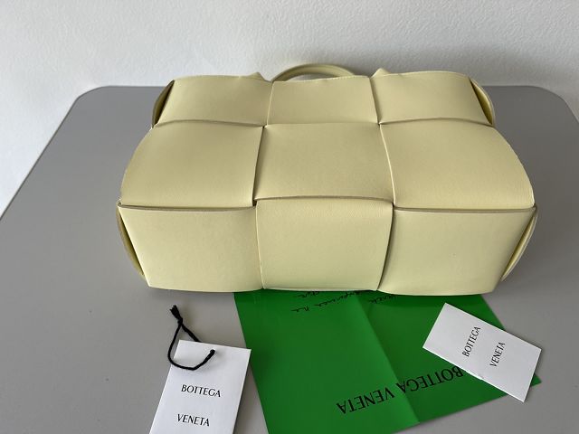 BV original lambskin small arco tote bag 652867 light yellow