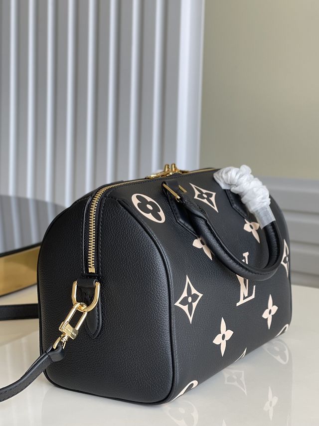 Louis vuitton original monogram calfskin speedy 25 M58947 black