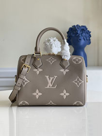 Louis vuitton original monogram calfskin speedy 25 M58947 grey