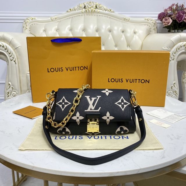 Louis vuitton original calfskin favorite bag M45859 black