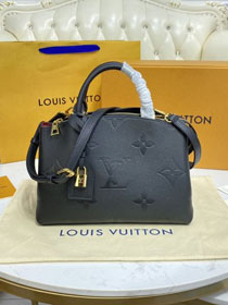 2023 Louis vuitton original embossed calfskin petit palais tote pm M58916 black