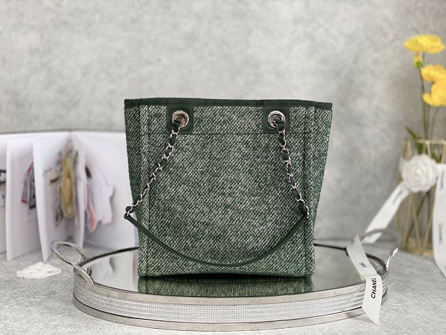 CC original mixed fibers mini shopping bag A66939-2 green