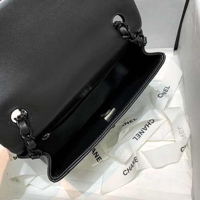 CC original lambskin mini flap bag A69900 black