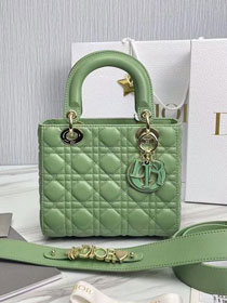 Dior original lambskin small my ABCdior bag M0538-2 avocado green