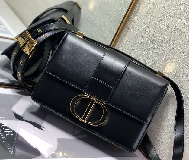 Dior original box calfskin 30 montaigne bag M9203 black