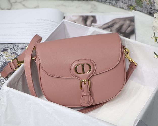 Dior original box calfskin medium bobby bag M9319 pink