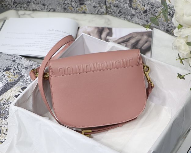 Dior original box calfskin medium bobby bag M9319 pink