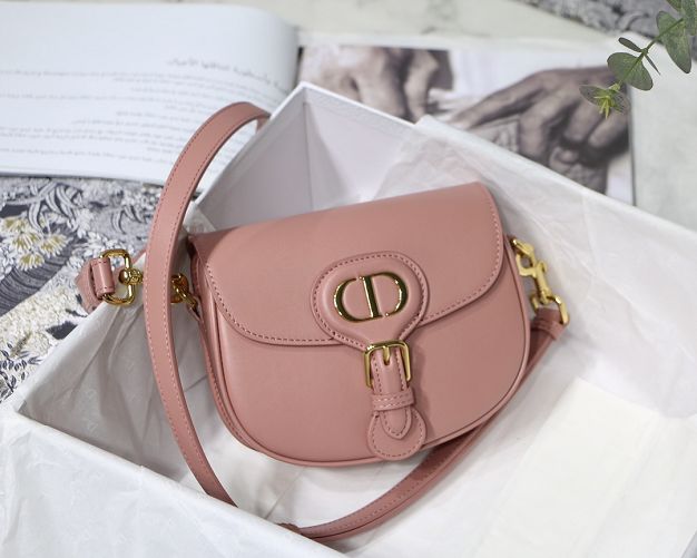 Dior original box calfskin small bobby bag M9317 pink