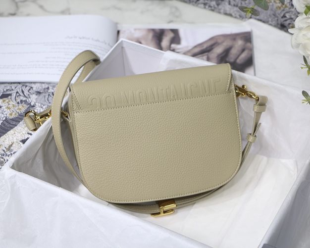 Dior original grained calfskin medium bobby bag M9319 beige