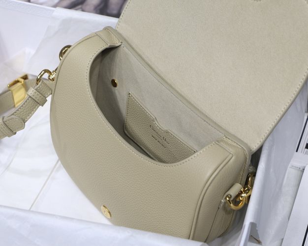 Dior original grained calfskin medium bobby bag M9319 beige