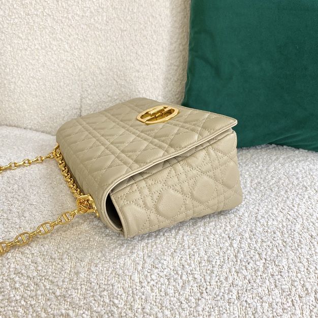 Dior original calfskin large caro bag M9243 beige