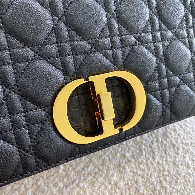 Dior original calfskin large caro bag M9243 black