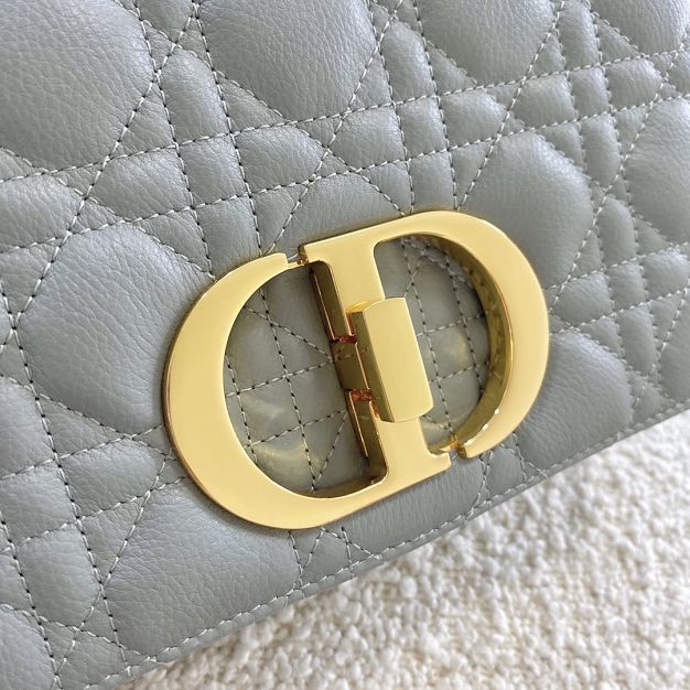 Dior original calfskin small caro bag M9241 grey
