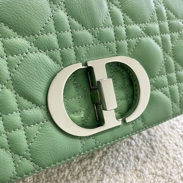 Dior original calfskin small caro bag M9241 mint green